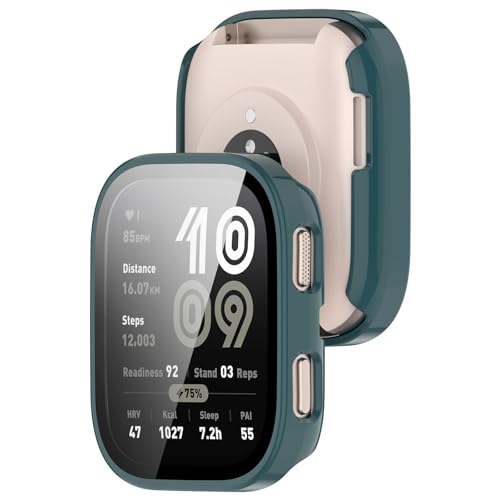 Bdsidy Hülle Kompatibel mit Amazfit Bip 6 Schutzhülle Con Displayschutzfolie, Kratzfest Schutzfolie Bumper Gehäuse Ultradünne Stoßfeste Cover für Amazfit Bip 6 Smartwatch Zubehör (2 Stück Grün) Bdsidy Hülle Kompatibel mit Amazfit Bip 6 Schutzhülle Con Displayschutzfolie, Kratzfest Schutzfolie Bumper Gehäuse Ultradünne Stoßfeste Cover für Amazfit Bip 6 Smartwatch Zubehör (2 Stück Grün) von Bdsidy