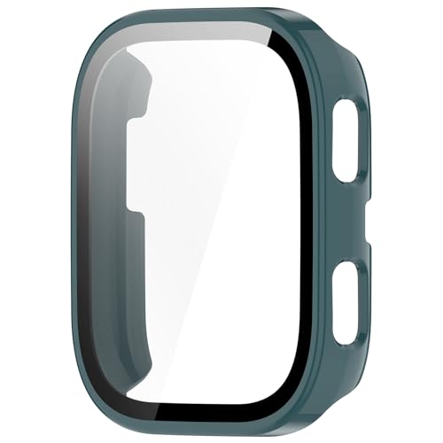 Bdsidy Hülle Kompatibel mit Amazfit Bip 6 Schutzhülle Con Displayschutzfolie, Kratzfest Schutzfolie Bumper Gehäuse Ultradünne Stoßfeste Cover für Amazfit Bip 6 Smartwatch Zubehör (Grün) von Bdsidy
