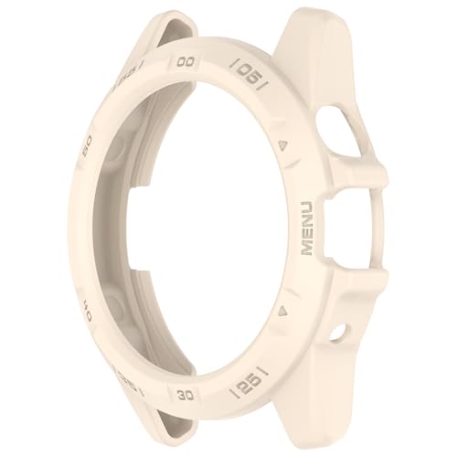 Bdsidy Hülle Kompatibel mit T-icwatch Atlas Smart Watch Gehäuse, Silikon Schützende für die stoßfeste und unzerbrechliche Schutzhülle für T-icwatch Atlas Smartwatch Zubehör (Beige) von Bdsidy