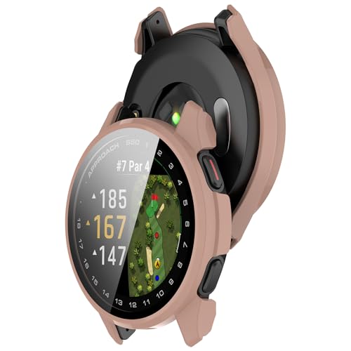 Bdsidy Hülle für Garmin Approach S50 Schutzhülle Con Displayschutzfolie, Kratzfest Schutzfolie Bumper Gehäuse Ultradünne Stoßfeste Cover für Garmin Approach S50 Smartwatch Zubehör (2 Stück Rosa) Bdsidy Hülle für Garmin Approach S50 Schutzhülle Con Displayschutzfolie, Kratzfest Schutzfolie Bumper Gehäuse Ultradünne Stoßfeste Cover für Garmin Approach S50 Smartwatch Zubehör (2 Stück Rosa) von Bdsidy