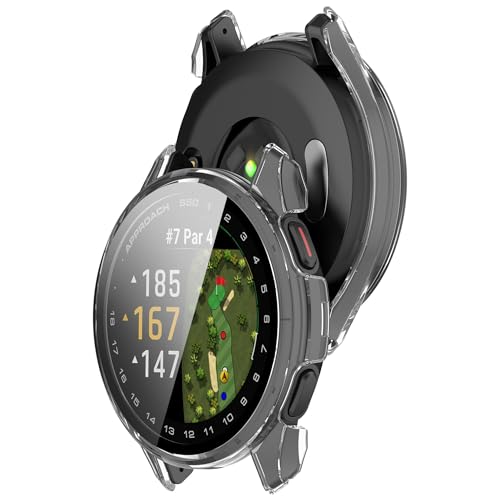 Bdsidy Hülle für Garmin Approach S50 Schutzhülle Con Displayschutzfolie, Kratzfest Schutzfolie Bumper Gehäuse Ultradünne Stoßfeste Cover für Garmin Approach S50 Smartwatch Zubehör (2 Stück Klar) Bdsidy Hülle für Garmin Approach S50 Schutzhülle Con Displayschutzfolie, Kratzfest Schutzfolie Bumper Gehäuse Ultradünne Stoßfeste Cover für Garmin Approach S50 Smartwatch Zubehör (2 Stück Klar) von Bdsidy