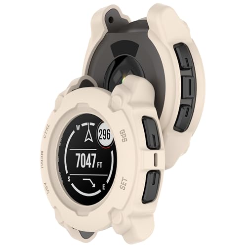 Bdsidy Hülle für Garmin Instinct E Gehäuse, Silikon Schützende für die stoßfeste und unzerbrechliche Schutzhülle für Instinct E 40mm 45mm Smartwatch Zubehör (2 Stück Beige, Garmin Instinct E 45mm) Bdsidy Hülle für Garmin Instinct E Gehäuse, Silikon Schützende für die stoßfeste und unzerbrechliche Schutzhülle für Instinct E 40mm 45mm Smartwatch Zubehör (2 Stück Beige, Garmin Instinct E 45mm) von Bdsidy