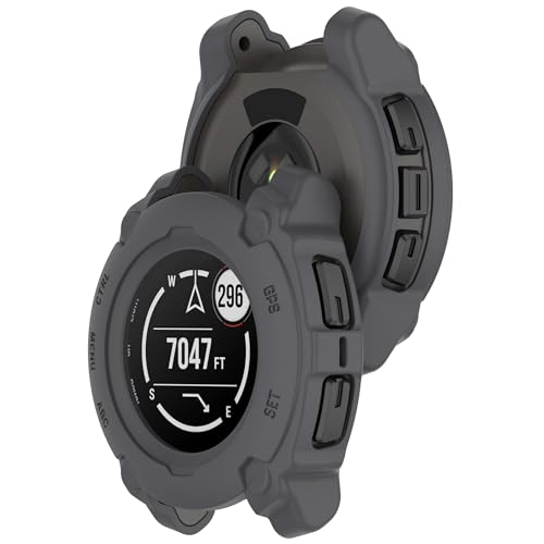 Bdsidy Hülle für Garmin Instinct E Gehäuse, Silikon Schützende für die stoßfeste und unzerbrechliche Schutzhülle für Instinct E 40mm 45mm Smartwatch Zubehör (2 Stück Grau, Garmin Instinct E 40mm) Bdsidy Hülle für Garmin Instinct E Gehäuse, Silikon Schützende für die stoßfeste und unzerbrechliche Schutzhülle für Instinct E 40mm 45mm Smartwatch Zubehör (2 Stück Grau, Garmin Instinct E 40mm) von Bdsidy