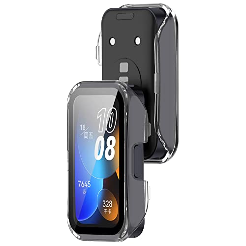 Bdsidy Hülle für Huawei Band 10 9 8 Schutzhülle Con Displayschutzfolie, Kratzfest Schutzfolie Bumper Gehäuse Ultradünne Stoßfeste Cover für Huawei Band 10 9 8 Smartwatch Zubehör (2 Stück Transparent) Bdsidy Hülle für Huawei Band 10 9 8 Schutzhülle Con Displayschutzfolie, Kratzfest Schutzfolie Bumper Gehäuse Ultradünne Stoßfeste Cover für Huawei Band 10 9 8 Smartwatch Zubehör (2 Stück Transparent) von Bdsidy