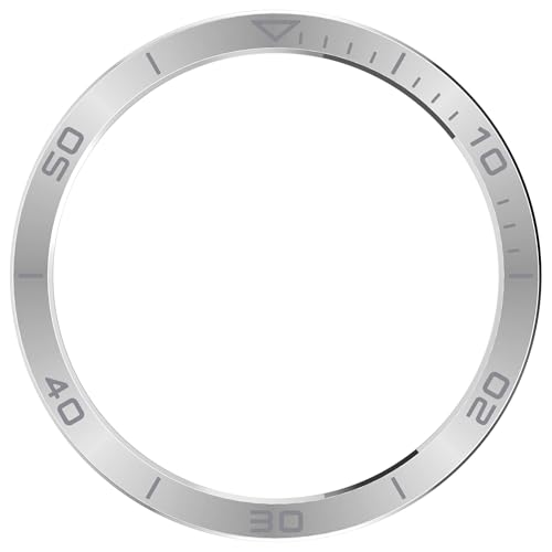 Bdsidy Rostfreier Stahl Lünetten Ring für Tactix 8 Amoled/Solar, Die Zeit Bezel Ring Adhesive Cover Anti-Kratz- und Kollisionsschutz für Fenix8 Amoled Accessory (Silber Grau, Fenix 8 Solar 47mm) von Bdsidy