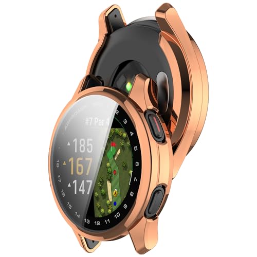 Bdsidy Silikon Hülle Kompatibel mit Garmin Approach S50 Gehäuse, TPU Schützende für die stoßfeste und unzerbrechliche Schutzhülle für Garmin Approach S50 Smartwatch Zubehör (2 Stück Rose Gold) Bdsidy Silikon Hülle Kompatibel mit Garmin Approach S50 Gehäuse, TPU Schützende für die stoßfeste und unzerbrechliche Schutzhülle für Garmin Approach S50 Smartwatch Zubehör (2 Stück Rose Gold) von Bdsidy