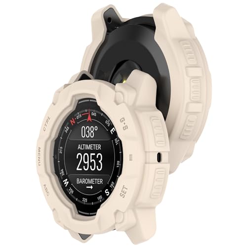 Bdsidy Silikon Hülle für Garmin Instinct 3 45mm 50mm Gehäuse, Schützende für die stoßfeste und unzerbrechliche Schutzhülle für Instinct 3 Smartwatch Zubehör (2 Stück Beige, Garmin Instinct 3 45mm) Bdsidy Silikon Hülle für Garmin Instinct 3 45mm 50mm Gehäuse, Schützende für die stoßfeste und unzerbrechliche Schutzhülle für Instinct 3 Smartwatch Zubehör (2 Stück Beige, Garmin Instinct 3 45mm) von Bdsidy