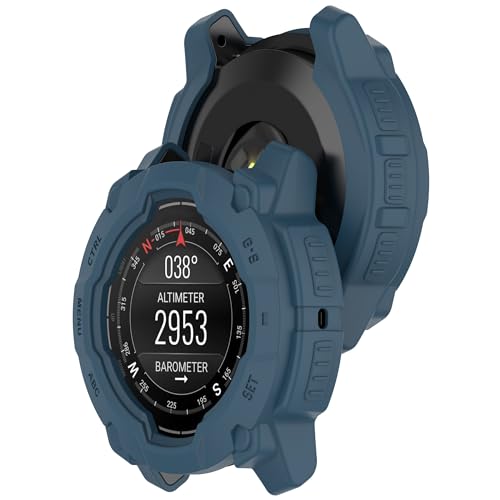Bdsidy Silikon Hülle für Garmin Instinct 3 45mm 50mm Gehäuse, Schützende für die stoßfeste und unzerbrechliche Schutzhülle für Instinct 3 Smartwatch Zubehör (2 Stück Blau, Garmin Instinct 3 45mm) Bdsidy Silikon Hülle für Garmin Instinct 3 45mm 50mm Gehäuse, Schützende für die stoßfeste und unzerbrechliche Schutzhülle für Instinct 3 Smartwatch Zubehör (2 Stück Blau, Garmin Instinct 3 45mm) von Bdsidy