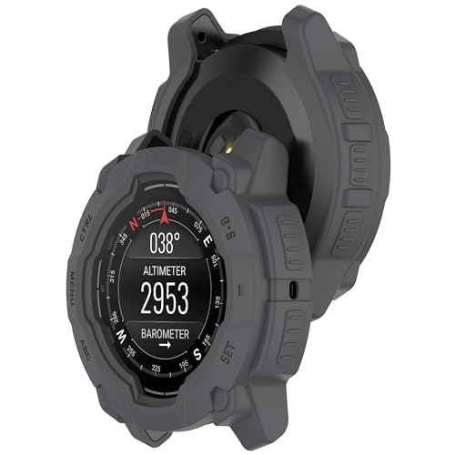 Bdsidy Silikon Hülle für Garmin Instinct 3 45mm 50mm Gehäuse, Schützende für die stoßfeste und unzerbrechliche Schutzhülle für Instinct 3 Smartwatch Zubehör (2 Stück Grau, Garmin Instinct 3 50mm) Bdsidy Silikon Hülle für Garmin Instinct 3 45mm 50mm Gehäuse, Schützende für die stoßfeste und unzerbrechliche Schutzhülle für Instinct 3 Smartwatch Zubehör (2 Stück Grau, Garmin Instinct 3 50mm) von Bdsidy