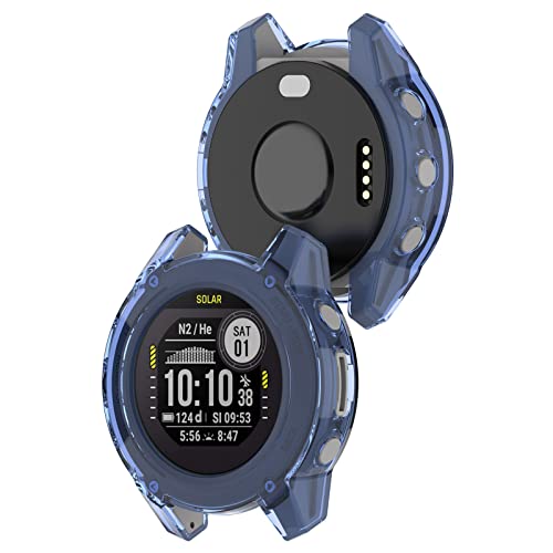 Bdsidy Transparente Hülle Kompatibel mit Garmin Descent G2 Gehäuse, Silikon Schützende für die stoßfeste und unzerbrechliche Schutzhülle für Garmin Descent G2 Smartwatch Zubehör (2 Stück Blau) Bdsidy Transparente Hülle Kompatibel mit Garmin Descent G2 Gehäuse, Silikon Schützende für die stoßfeste und unzerbrechliche Schutzhülle für Garmin Descent G2 Smartwatch Zubehör (2 Stück Blau) von Bdsidy