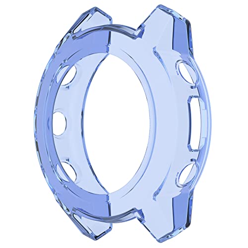 Bdsidy Transparente Hülle Kompatibel mit Garmin Descent G2 Gehäuse, Silikon Schützende für die stoßfeste und unzerbrechliche Schutzhülle für Garmin Descent G2 Smartwatch Zubehör (Blau) von Bdsidy