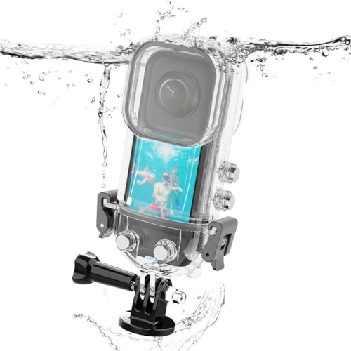 Unsichtbare Tauchhülle für Insta360 X4, Unterwasser-Tauch-Schutzhülle, wasserdicht bis zu 45 m, wasserdichte Schutzhülle für Insta360X4 Action-Kamera-Zubehör von Bduttlefish