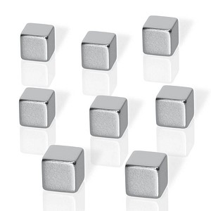 8 Be!Board® Magnete silber 1,0 x 1,0 x 1,0 cm von Be!Board®