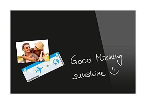 Sigel B1201 Glas-Magnettafel BeBoard schwarz, 60 x 40 cm, Memoboard magnetisch & beschreibbar, incl 2 Neodym-Magnete, rahmenlos, für Wohnung und Büro Sigel B1201 Glas-Magnettafel BeBoard schwarz, 60 x 40 cm, Memoboard magnetisch & beschreibbar, incl 2 Neodym-Magnete, rahmenlos, für Wohnung und Büro von Sigel