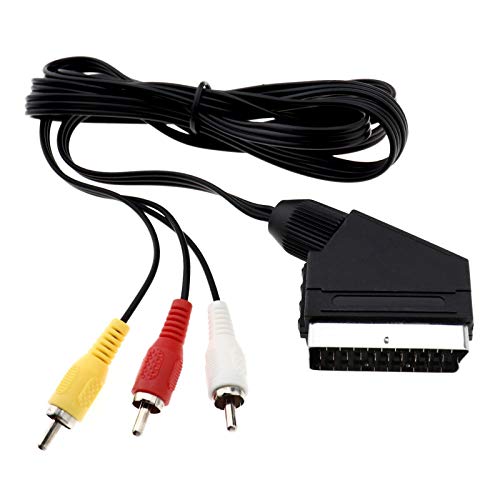 AV-Scart-Audio-/Video-Kabel, 1,8 m, kompatibel mit NES, 2 Stück AV-Scart-Audio-/Video-Kabel, 1,8 m, kompatibel mit NES, 2 Stück von Be In Your Mind