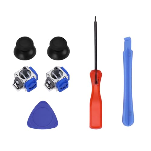 Be In Your Mind 1 Set mit Reparaturset für Analoge Hall-Effekt-Thumbsticks Kompatibel mit PS5 DualSense Dem Reparaturset für Den Controller der Spielkonsole von Be In Your Mind