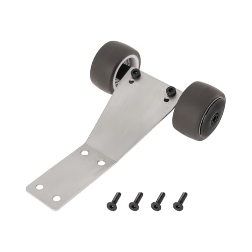 Be In Your Mind 1 x RC Car HD Bearing Skid Plate Wheelie Bar Assembly Compatible with Hot Racing Arrma 1/18 Grom GRM133H RC Car Upgrades Part von Be In Your Mind