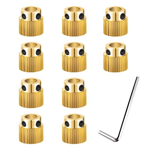 Be In Your Mind 10 x 40 Zähne Extruder Antriebszahnrad kompatibel mit CR-10 CR-10S S4 S5 Ender 3 Ender 3 Pro MK7/8 3D-Drucker mit Schraubenschlüssel Be In Your Mind 10 x 40 Zähne Extruder Antriebszahnrad kompatibel mit CR-10 CR-10S S4 S5 Ender 3 Ender 3 Pro MK7/8 3D-Drucker mit Schraubenschlüssel von Be In Your Mind