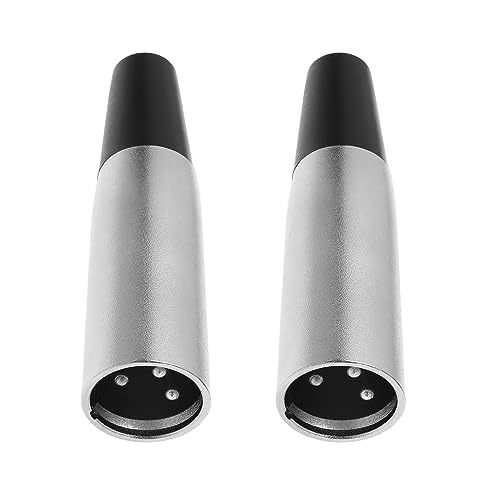 Be In Your Mind 2 Stück 3-polige XLR-Stecker, Elektromobil-Stromanschluss für 12 V 24 V Batterieladegeräte, XLR-Stecker, Metallgehäuse mit Kabelschutz, Klinkenstecker-Adapter Be In Your Mind 2 Stück 3-polige XLR-Stecker, Elektromobil-Stromanschluss für 12 V 24 V Batterieladegeräte, XLR-Stecker, Metallgehäuse mit Kabelschutz, Klinkenstecker-Adapter von Be In Your Mind