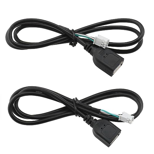 Be In Your Mind 2 Stück Auto USB Verlängerungskabel Adapter 4-poliger Und 6-poliger Stecker Kompatibel mit Android Autoradio Stereo externen USB Flash Laufwerken Schnelles Aufladen von Be In Your Mind