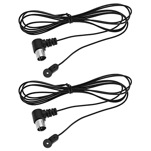 Be In Your Mind 2 Stück FM Antenne 75 Ohm F-Typ Adapter Radiosignalantenne Kompatibel mit Sony Yamaha Radio Empfängerantenne 22 AWG 1,5 M von Be In Your Mind