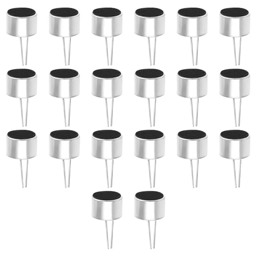 Be In Your Mind 20 Stück 2-polige Mikrofon Elektret-Kondensatorkabel Kapsel-Elektret-Kondensator Sound-Licht-Steuerung Angetriebener Kondensator Mikrofon Zubehör für MP3-MP4-Telefone von Be In Your Mind