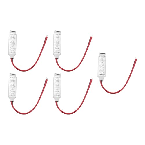 Be In Your Mind 5PCS 4Pin Mini RGB RGBW LED Dimmen Controller 3-Tasten Helligkeit Einstellbar Dimmen Licht Schalter 12v Zu 24v Geeignet Für RGB Licht Streifen Be In Your Mind 5PCS 4Pin Mini RGB RGBW LED Dimmen Controller 3-Tasten Helligkeit Einstellbar Dimmen Licht Schalter 12v Zu 24v Geeignet Für RGB Licht Streifen von Be In Your Mind