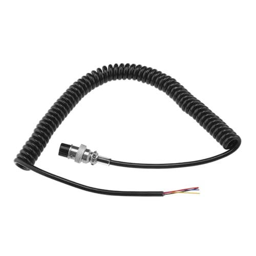 Be In Your Mind Funkmikrofonkabel Mikrofon-Verlängerungskabel mit Vorverdrahtetem 4-poligem Luftfahrt-Kopfstecker Mikrofonfederdraht für CB-HAM-Radio Be In Your Mind Funkmikrofonkabel Mikrofon-Verlängerungskabel mit Vorverdrahtetem 4-poligem Luftfahrt-Kopfstecker Mikrofonfederdraht für CB-HAM-Radio von Be In Your Mind