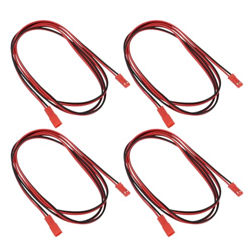 Be In Your Mind JST-Steckverbinderkabel, 2-polig, Stecker auf Buchse, Verlängerungskabel, kompatibel mit RC-Modellauto, Nachrüstung, Funksteuerung, 22 AWG, 100 cm, 4 Stück Be In Your Mind JST-Steckverbinderkabel, 2-polig, Stecker auf Buchse, Verlängerungskabel, kompatibel mit RC-Modellauto, Nachrüstung, Funksteuerung, 22 AWG, 100 cm, 4 Stück von Be In Your Mind