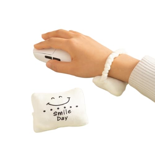 2er-Pack Maus-Handgelenkstütze, Mini-Kissen mit abnehmbarem Haargummi, 12 x 6 x 2 cm von BeNtLi