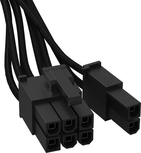 BeQuiet Computer, Strom Kabel [1x ATX-Stecker 8pol. (6+2) - 1x 12 PIN-Stecker (Netzteil)] 0.60m Schw von BeQuiet
