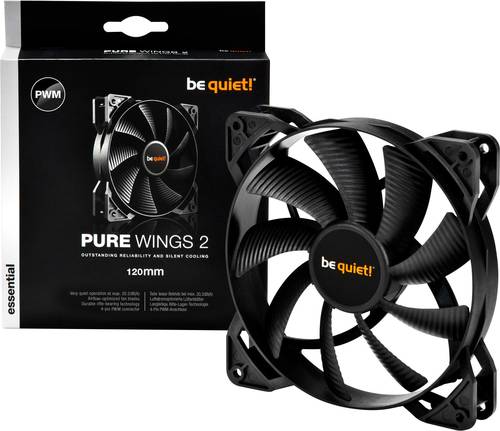BeQuiet Pure Wings 2 120mm PC-Gehäuse-Lüfter Schwarz (B x H x T) 120 x 120 x 25mm von BeQuiet