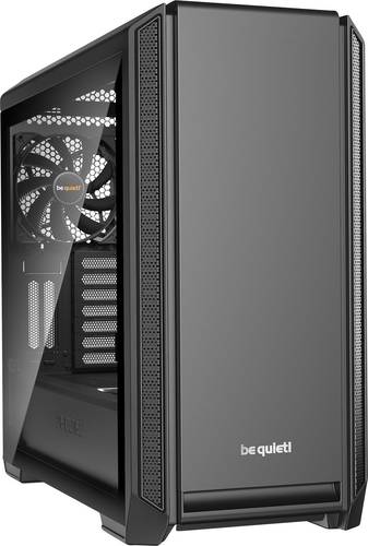 BeQuiet Silent Base 601 Midi-Tower PC-Gehäuse Schwarz 2 vorinstallierte Lüfter, gedämmt, Staubfil von BeQuiet