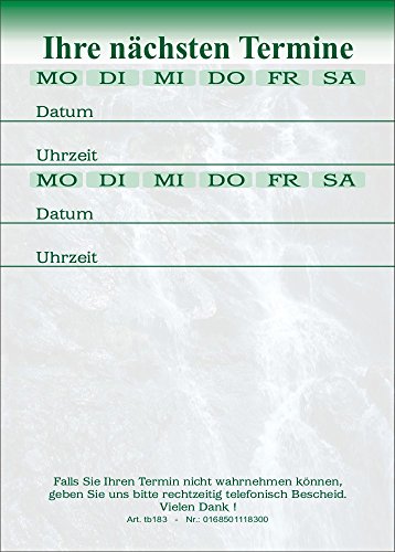 10 Terminblöcke mit je 50 Terminzettel, Terminblock tb183 Wellness Natur Wasserfall 10 Terminblöcke mit je 50 Terminzettel, Terminblock tb183 Wellness Natur Wasserfall von BeWeSt
