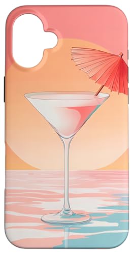 Cocktail Sonnenuntergang Strand Entspannung Sommer Hülle für iPhone 16 Plus Cocktail Sonnenuntergang Strand Entspannung Sommer Hülle für iPhone 16 Plus von Beach Designs by Dennex