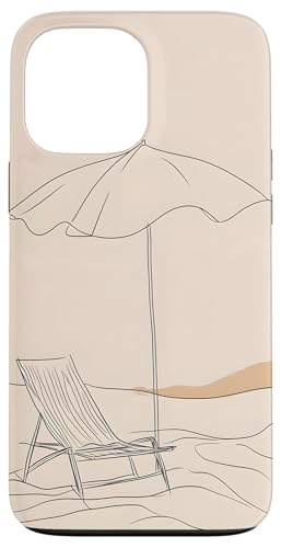 Entspannender Sonnenschirmstuhl Sommerurlaub Hülle für iPhone 13 Pro Max Entspannender Sonnenschirmstuhl Sommerurlaub Hülle für iPhone 13 Pro Max von Beach Designs by Dennex