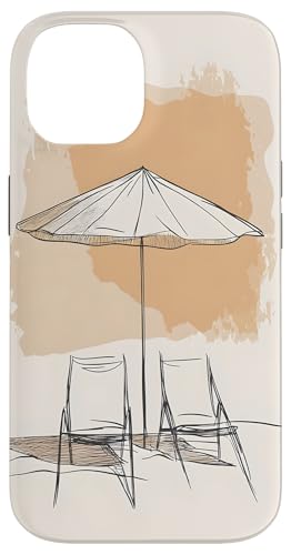 Sonnenschirm Stühle Sommer Urlaub Entspannung Hülle für iPhone 14 Sonnenschirm Stühle Sommer Urlaub Entspannung Hülle für iPhone 14 von Beach Designs by Dennex