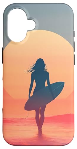 Sonnenuntergang Surfen Strand Natur Sommer Hülle für iPhone 16 Sonnenuntergang Surfen Strand Natur Sommer Hülle für iPhone 16 von Beach Designs by Dennex