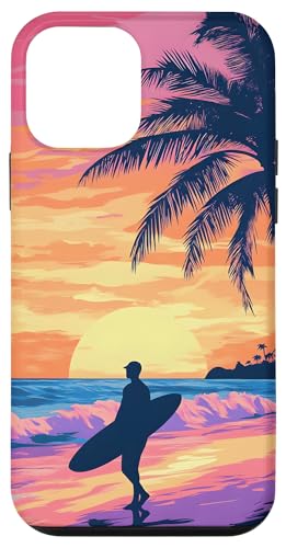 Sonnenuntergang Surfen Tropische Sommerwellen Palme Hülle für iPhone 12 mini Sonnenuntergang Surfen Tropische Sommerwellen Palme Hülle für iPhone 12 mini von Beach Designs by Dennex