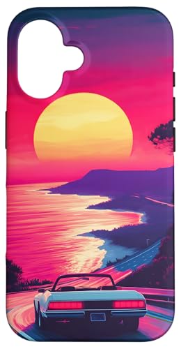 Sunset Coastal Drive Ozeanlandschaft Hülle für iPhone 16 Sunset Coastal Drive Ozeanlandschaft Hülle für iPhone 16 von Beach Designs by Dennex
