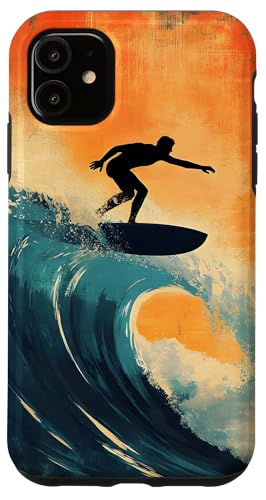 Surfen Ozean Sonnenuntergang Wellen Abenteuer Sommer Hülle für iPhone 11 Surfen Ozean Sonnenuntergang Wellen Abenteuer Sommer Hülle für iPhone 11 von Beach Designs by Dennex