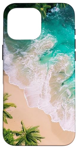 Aestetic Summer Palmen Ocean Hülle für iPhone 16 Pro Max Aestetic Summer Palmen Ocean Hülle für iPhone 16 Pro Max von Beach Theme Ocean Themed Cute Summer