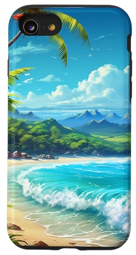 Sonnenuntergang Strand Ozean Urlaub Sommer Hülle für iPhone SE (2020) / 7 / 8 von Beach Theme Ocean Themed Cute Summer