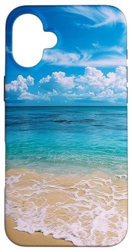 Strand Themed Tropical Beach Palm Hawaii Summer Vacation Hülle für iPhone 16 Plus Strand Themed Tropical Beach Palm Hawaii Summer Vacation Hülle für iPhone 16 Plus von Beach Theme Ocean Themed Cute Summer