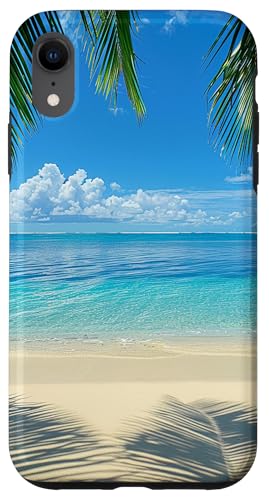 Strand Themed Tropical Beach Palm Hawaii Summer Vacation Hülle für iPhone XR Strand Themed Tropical Beach Palm Hawaii Summer Vacation Hülle für iPhone XR von Beach Theme Ocean Themed Cute Summer