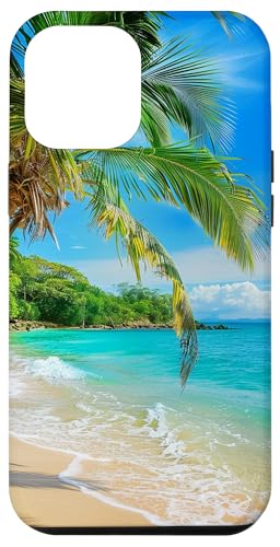 Vintage Strand Sonnenuntergang Palme Design Hülle für iPhone 12 Pro Max von Beach Theme Ocean Themed Cute Summer