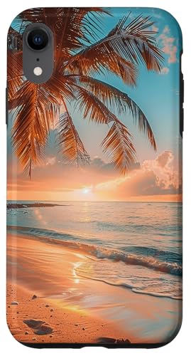 Vintage Strand Sonnenuntergang Palme Design Hülle für iPhone XR Vintage Strand Sonnenuntergang Palme Design Hülle für iPhone XR von Beach Theme Ocean Themed Cute Summer