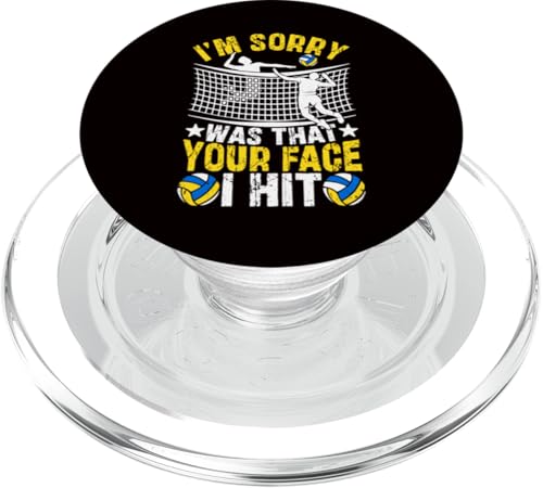 Volleyball - I'm Sorry Was That Your Face I Hit PopSockets PopGrip für MagSafe Volleyball - I'm Sorry Was That Your Face I Hit PopSockets PopGrip für MagSafe von Beach Volleyball Summer Sport Design Outfit