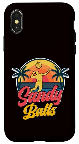 Volleyball - Sandbälle Hülle für iPhone X/XS Volleyball - Sandbälle Hülle für iPhone X/XS von Beach Volleyball Summer Sport Design Outfit