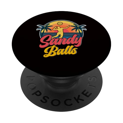 Volleyball - Sandbälle PopSockets Klebender PopGrip Volleyball - Sandbälle PopSockets Klebender PopGrip von Beach Volleyball Summer Sport Design Outfit